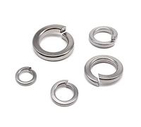 JINFEUGE 10/50Pcs M1.6 M2 M2.5 M3/M4 M5 M6 M8 M10 M12 M14 M16 Gb93 A4 316 Stainless Steel Split Splock Washer Elastic Gasket/10Pcs M10