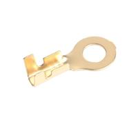 JINFEUGE 100Pcs M3/M4/M5/M6/M8/M10 Lugs Eyes Copper Crimp Terminals Cable Lug Wire,Connector Non-Insulated DIY Assortment Kit/Color/M4