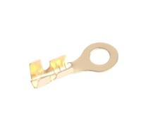 JINFEUGE 100Pcs M3/M4/M5/M6/M8/M10 Lugs Eyes Copper Crimp Terminals Cable Lug Wire,Connector Non-Insulated DIY Assortment Kit/Color/M3