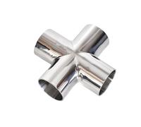 JINFEUGE 19Mm-108Mm Pipe Od Butt Welding 4 Ways Splitter Sus Ss 304 Sanitary Fitting Spliter Homebrew Beer Wine/Color/45Mm 1.5 Thick