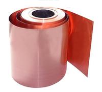 JINFEUGE 1M/Lot 0.1Mm 0.2Mm 0.5Mm 1Mm T2 Copper Foil Plate Strip Copper Sheet Copper Plate Skin Red Copper Purple Copper/Color/0.1Mm*200Mm*1M