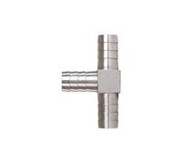 JINFEUGE 1Pc 6Mm 8Mm 10Mm 12Mm 13.0Mm 14Mm 15Mm 16Mm 19Mm 20Mm Hose Barb Tee Y T Type 3 Three Way Ss 304 Pipe Fitting Connector/12Mm/T-Type