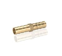 JINFEUGE 1Pc Connector 3-25Mm Brass Splicer Pipe Fitting Hose Bar,Gas Copper Barbed Coupler Connector Joint Coupler Adapter Tube Fittings/2Way/16Mm-16Mm Barb