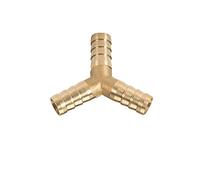 JINFEUGE 1Pc Connector 3-25Mm Brass Splicer Pipe Fitting Hose Bar Gas Copper Barbed Coupler Connector Joint Coupler Adapter Tube Fittings/Y 3Way/19Mm-19Mm Barb