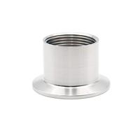 JINFEUGE 1Pc Ss304 Female Thread Adapter Sanitary Stainless Steel Ferrule Pipe Fittings Tri Clamp Adaptor 1/2" Dn15 Dn20 Dn25 Dn32 Dn40/ Color/Dn40 Ferrule64Mm