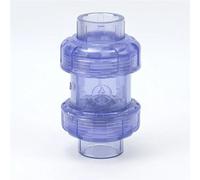 JINFEUGE 1Pcs I.D20~63.0Mm Transparent Upvc Flap Check Valve PVC Water Pipe Non-Return Valve Aquarium Tank Fittings Garden Home Connectors/Color/Inner Diameter 32Mm