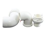 JINFEUGE 2-8Pcs 20Mm~50Mm White PVC Pipe 90 Degree Elbow Connector Fittings Aquarium Fish Tank Connector Overflow Thread Water Supply/20Mm/2Pcs