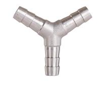 JINFEUGE 4 6 8 10 12 13 14 15 16 19 20Mm Hose Barb Y Tee 3 Ways Splitter,Ss 304 Pipe Fitting Connector Coupler Adapter/10Mm/T-Type
