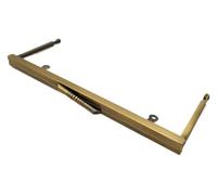 JINFEUGE Alumikiss Clasp 20.5X7.5Cm Women DIY Purse Bparts Cellphcase Making Bamboo Kiss Clasp Pursee Accessories with Hook Coin Hanger Bag/Bronze