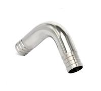JINFEUGE Fit Tube I.D 19/25/32/38/45/51/57/63/76/89Mm Hose Barbed Ss 304 Sanitary 90 Degree Elbow Pipe Fitting 5.0/ Color/51Mm