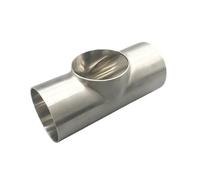 JINFEUGE Size 19Mm-108Mm Pipe Od Butt Weld Flat Tee 3 Way Fitting Connector Sus 304 Stainless Sanitary Homebrew/304/Od 34Mm Wall 1.5Mm_T Type-Flat