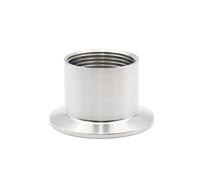 JINFEUGE Ss304 Bspt Female Thread Adapter Sanitary Stainless Steel Ferrule Pipe Fittings Tri Clamp Adaptor 1/2" Dn15 Dn20 Dn25 Dn32 Dn40/ Color/Dn15 Ferrule50.5Mm