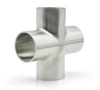JINFEUGE Ssss 304 Sanitary Grade Pipe Od 19/25/38/51/102Mm Od Butt Welding,4 Way Shunt Homemade Beer Liquor/Sus304/Pipe Od 19Mm