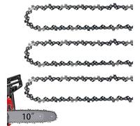 JINFFR 10 Inch Chainsaw Chain 050" Gauge, 3/8" LP Pitch, 40 Drive Links, 10 Inch Chain Saw Chain Replacement for Sunjoe, Craftsman, Poulan, Worx, Greenwork and More- S40 (3 Chains)
