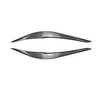 JINFOLI 2pc Gloss/carbon Ont Headlight Eyelids Head Light Lamp Eyebrow Cover Trim for 2 for Series 2015-2019, for Bmw, for F22 F23 headlight eyelid trim(Carbon Black)