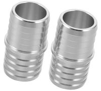 JINFOLI 2Pcs Aluminum Radiator Coolant Hose Connector Splice Adapter Coupler with High Temperature Resistance and Anti-Vibration Design, for Car Heater Pipe Connector