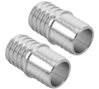 JINFOLI 2Pcs Aluminum Radiator Hose Barb Connector Adapter, for Car Coolant Pipe Heat Exchanger Repair Coupler Easy Install Heater Fitting Heater Pipe Connector