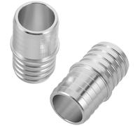 JINFOLI 2Pcs Aluminum Radiator Hose Connector to Coolant Line Adapter Splice Coupler, for Car Heater and Intercooler Exchanger Fitting Heater Pipe Connector