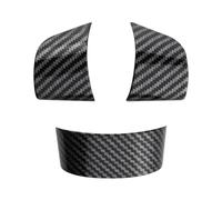 JINFOLI 3Pcs Carbon Fiber Car Steering Wheel Buttons Panel Cover Trim Sticker, for Ford, For Focus 2 MK2 2005-2011, Interior Accessories Steering Wheel Covers
