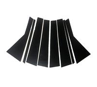 JINFOLI 8PCS Gloss Black Window Trim Cover BC Column Sticker, for Kia