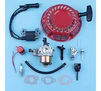 JINFOLI Carburetor Ignition Coil Starter On Off Switch Choke Rod Kit GX160 5.5HP GX200 6.5HP 168F 170F Generator Water Pump Chainsaw Switch Kit