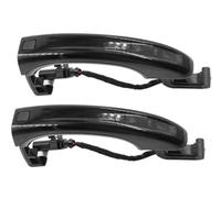 JINFOLI Exterior Outer Door Handle 2Pc Car Black, for Smart Sensor W/Key Button, for Q7 2007-2015 4L0837205A 4L0837207A 4L0 837 205B Side Car Outer Door Cap Trim