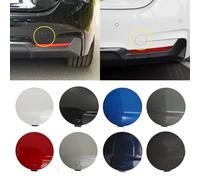 JINFOLI For BMW, F32 F33 F36 M Sport Car Rear Bumper Tow Hook Cover Cap White, for BMW, 4 Series 425 428 430 440i 2014-2020 51128060849 Bumper Tow Hook Eye Cap Cover(Black)