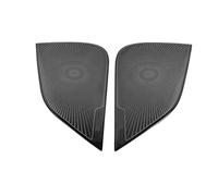 JINFOLI For Tesla, Model 3 2019 2020 Accessories Front Column Roof Horn Hood Model3 Speaker Cover Decorative Sequins Model Three Car Speaker Grill Cover(Front door Black)