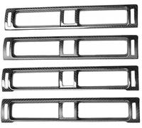 JINFOLI headlamp decorative strip Front Headlight Eyelid Lamp Eyebrow Trims, for Bmw X3 F25 2011-2013(BLACK Right Hand Drive Matte Carbon Fiber)