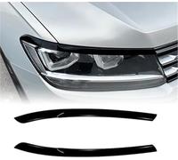 JINFOLI headlamp decorative strip Front Headlight Eyelid Trim, for Vw, for Tiguan Mk2 2017-2021 Black