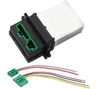 JINFOLI HVAC blower control module Heater Resistor Blower Motor with Wiring Plug, for Citroen C5 / C3 C2, for Peugeot 207/406 607/1007, for Renault Scenic I(BLACK For)