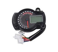 JINFOLI Motorcycle LCD Digital Gauge Indicator Speedometer 15000RPM Waterproof Odometer Velocimetro Meter 7 Colors Dashboard Universal Motorcycle Speedometer(Only meter)