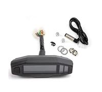 JINFOLI Motorcycle LCD Meter Speedometer RPM Universal Digital Odometer Electric Injection And Carburetor Meter Russian KR200 Motorcycle Speedometer(With sensor)