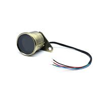 JINFOLI Seven Color Universal Copper Motorbike Instrument Display Oil Level Meter LCD Gauge Tachometer Motorcycle Digital Speedometer Motorcycle Speedometer(Bronze)
