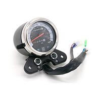 JINFOLI Universal 12V Motorcycle LCD LIGHT Digital Measurement Odometer Speedometer Oil Gauge Custom, for YAMAHA, Motorcycle Speedometer