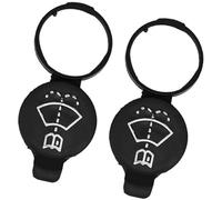 JINFOLI Wiper Tank Cover Windshield Washer Fluid Cap, for Opel, for Vauxhall, for Cascada 2013 2014 2015 2016 2017 2018 1450270(BLACK 2Pc)