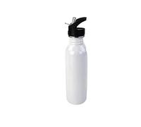jinfu Personalised Customize Stainless Steel Water BottleCustomize Sports Water Bottle Stainless steel DIY Print Logo Photo Text 600 ML Metal Bottle Personalized Image Mugs straw bottle (White)