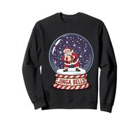 Jinga Bells Santa Capoeira Christmas Snow Globe Art Batizado Sweatshirt