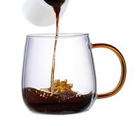 JINGAN Animal Transparent Glass | Animal Coffee Mug Cup | 380ml Borosilicate Glass Drinking Mug | Cute Drinking Cup for Travel Daily Life Portable Cartoon Mugs for Working Place