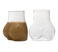 JINGAN Glass Cups | Body Shaped Glass Cups | Funny Coffee Mug | 450ml Mugs | Funny Shape Cofee Glasses | Shape Beer Glasses | Humorous Husband Or Wife Unique Glass Present