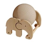 JINGAN Natural Sisal Cat Scratcher Ball, Non-Slip Cat Stuff For Indoor Cats, Indoor Interactive Toy, Rabbit Scratching Ball Toy, Cat Exercise Wheel For Cat Exercise