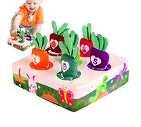 JINGAN Toys Carrot Harvest | Carrot Harvest Game Plush Toy | Plush Educational Toy for 1-3-Year-Old Boys and Girls Shape Sorting Matching Puzzle Toys