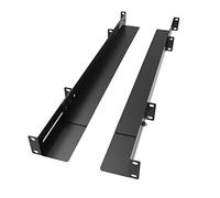 JINGCHENGMEI 1U 19inch Server Rack Rails -15-24 inch Adjustable Depth for Universal 4-Post or 2-Post Rack Mount Rails for Network Equipment, Server, UPS Mounting Rail Kit (1URR15-24IN)