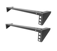 Jingchengmei 2 Pcs of 1U Vertical Wall Mount Server Rack Steel | Foldable Vertical Rack Mount Patch Panel Mounting Bracket for 19" Networking Equipment (2)
