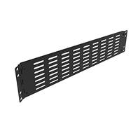 Jingchengmei 2U Hinged Blank Rackmount Panel Spacer - Metal Vented Blank Panel for 19 Inches Server Rack or Network Cabinet with Hinged Side (2UVBPHN, Black)