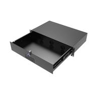 JINGCHENGMEI 2U Server Cabinet Case 19 Inch Rack Mount Lockable Drawer Storage with Lock and Key, 10.8 inch Deep (2U10in)