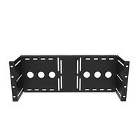 JINGCHENGMEI 4U Universal VESA LCD Monitor Mounting Bracket for 19 inches Server Rack or Cabinet, Black (MMB)