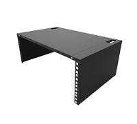 Jingchengmei 4U Wall Mount Patch Panel Bracket with Top Cover- 12 inch Deep - 19" Patch Panel Rack for Shallow Network Equipment- 44lbs Capacity (JCM-OWMC4U)