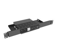 JINGCHENGMEI Mini Rack Mount for Dell OptiPlex Micro Form Factor Case-1U Hinged Server Rack Shelf with Easy Access Network Connections in 19-inch Network Cabinet or Server Rack