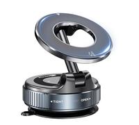 JINGDA Vacuum Magnetic Phone Holder for BMW M6 Gran Coupe 2014-2019, Updated Suction Cup Phone Mount Foldable Application 360° Adjustable Magnetic Phone Holder,Bla-ck